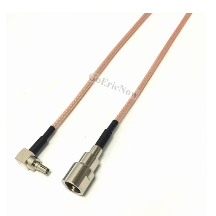 5 pcs RF Coaxial 50ohm FME Male Switch Right Angle CRC9/TS9 Jumper RG316 Cable Connector(10cm-5m) - (Color: TS9, Pins: 3m)