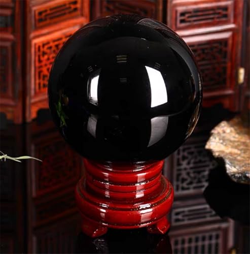 Boule d'obsidienne noire protectrice contre les énergies négatives