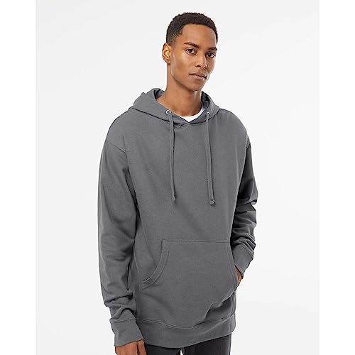 Independent Trading Co. Mens Midweight Hooded Sweatshirt SS4500 Charcoal X-Large4