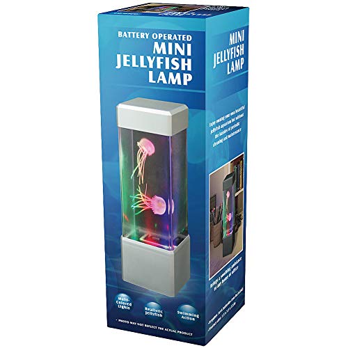 Image of WARM FUZZY Toys (1) Jellyfish Lamp - Battery-Powered and USB Color-Changing Lava Lamp for Positive Energy - Perfect Home Office Decor or Gift for Kids