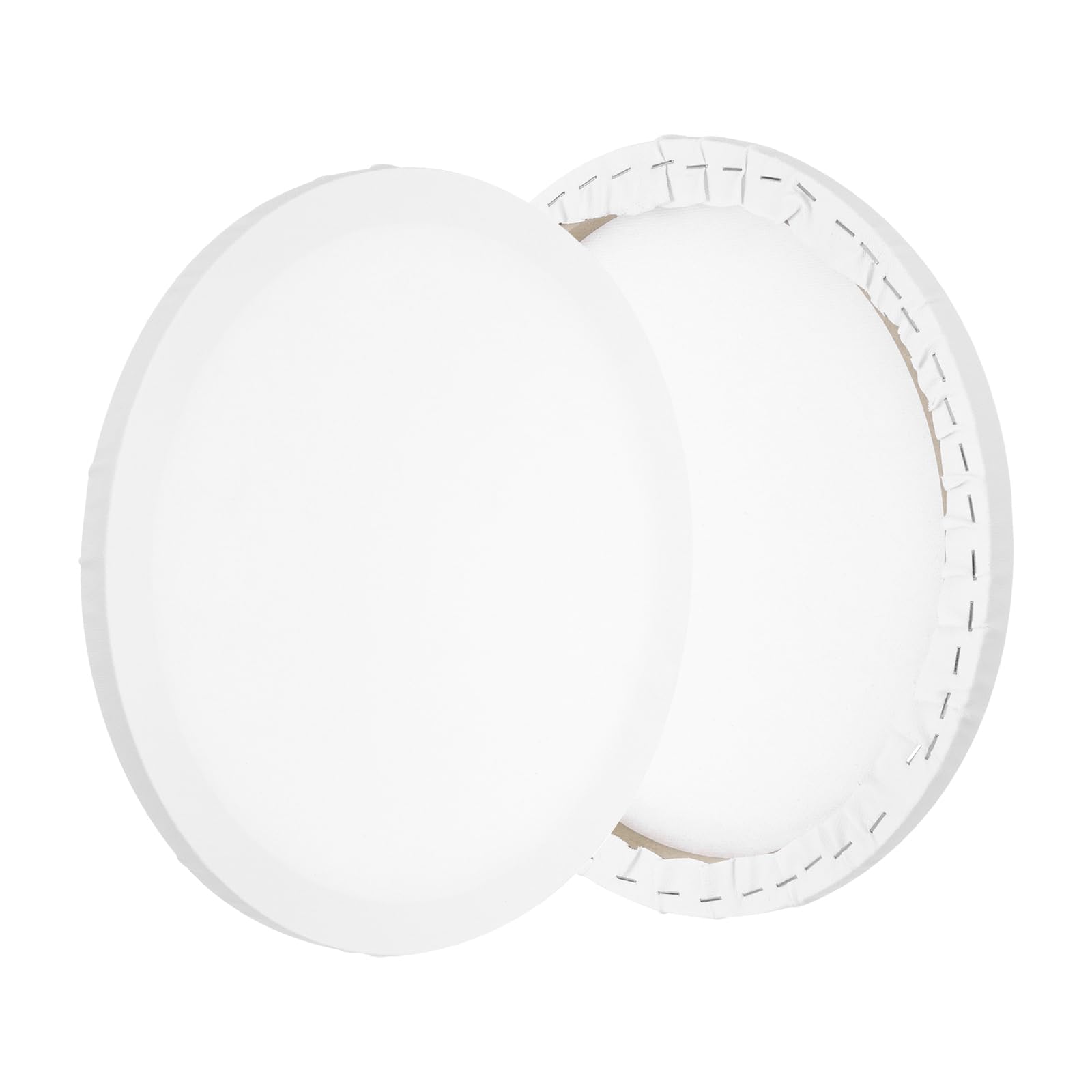 Toile ronde pour peinture PATIKIL en coton blanc 15x15 pouces lot de 2