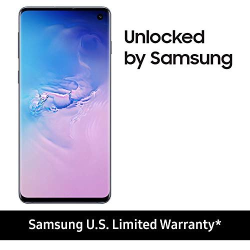 Samsung Galaxy S10, 128GB, Prism Blue - Fully Unlocked (Renewed)