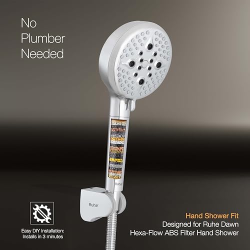 Image of Ruhe Dawn Filter Cartridge for Hand Shower | Pack of 2 | Hard Water Softener Filter | Multi-Stage Filtration for Clean and Purified Shower Water