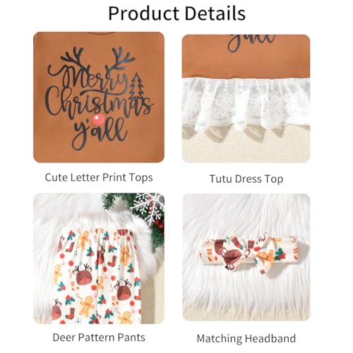 Image of HIHA Toddler Little Girls St.Patrick's Day Outfit Love Letter Print Dress Tops Pants Set