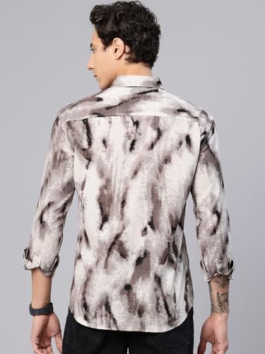 Image of Majestic Man Stylish Abstract Print Casual Shirt - Pure Cotton| Full Sleeve | Trendy & Comfortable