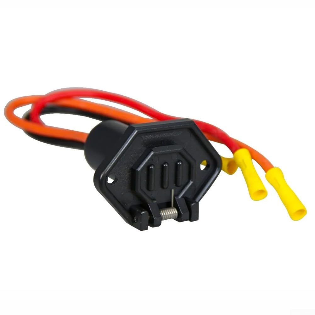 Ensemble de prises de moteur à la traîne robuste 12-24 V 10 AWG 3 fils - Prise mâle et femelle - Prise étanche pour bateau - Équipement électrique marin