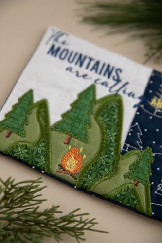 Image of Kimberbell Mug Rugs Vol. 6 Embellishment Kit - Embellishments for Crafting Kit, 7pcs Set w. Velvet, Bows and Embroidery Leather, Embroidery Supplies, Quilting Embellishments