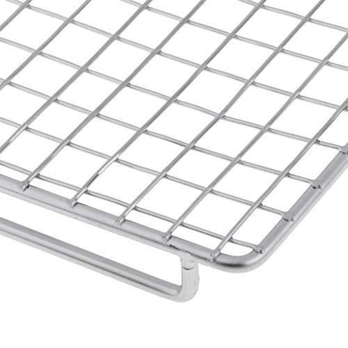 YIJU Rede de Churrasco de aço Inoxidável Grade de Churrasco Grelha de Carvão para Assar - Grande gra