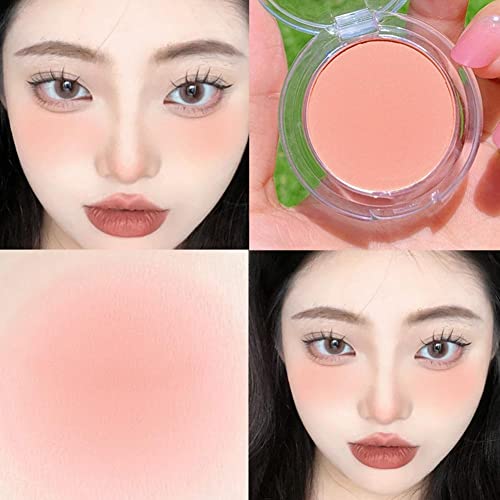 Matte Blush Peach Cream Makeup Orange Pink Blush Palette Cheek Contour Blush Cosmetics Blusher Red Rouge Highlighter Cheek Blush #TOP1