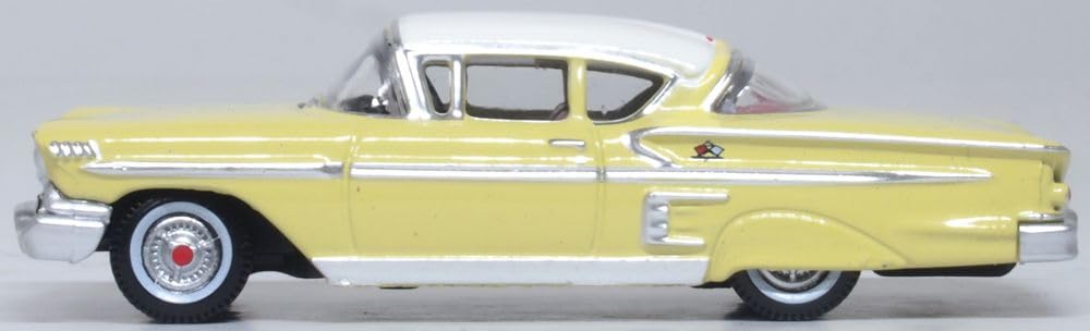 Amazon.com: Oxford Diecast 1958 Chevy Impala Sport Colonial Cream