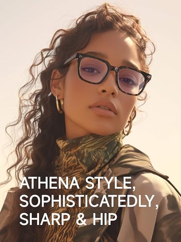 Image of Oversized Square Blue Light Glasses for Woman Men fashion Reduce Eyestrain Protection for TV /Computer /Gaming