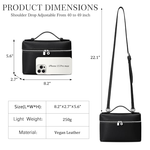 Image of KKXIU Clear Crossbody Bags for Women Purses for Concerts Sports | Transparent Vegan Leather Purses Stadium Approved