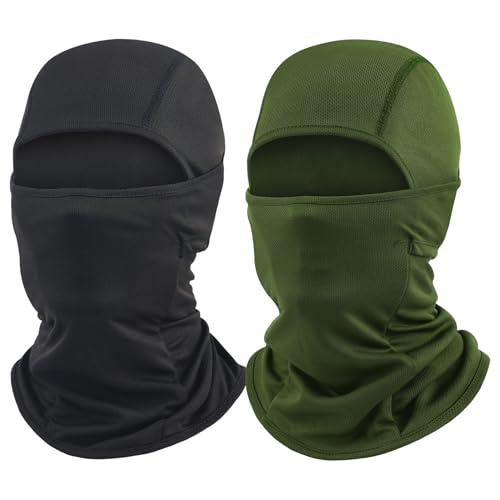 Image of Balaclava Ski Mask for Men 2 Pack Full Face Mask Shiesty Ski Mask Women Motorcycle Summer Face Cover Sun Protection Football