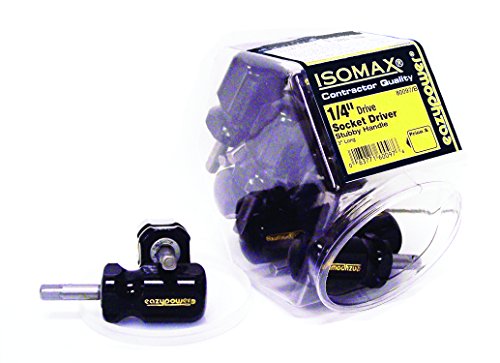 Image of Eazypower 00097 Tub of 15 1 /4-Inch Socket Adapter Stubby Square Drive Screwdriver