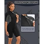 Seaskin Shorty Wetsuits for Mens Womens 2mm Front Zip Diving Suits - Image 3