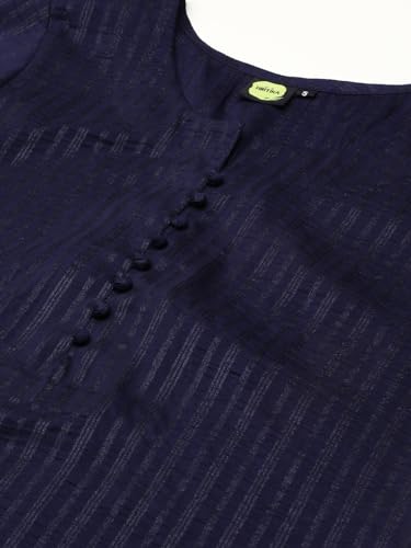 Image of Hritika Self Design Viscose Rayon Kurta & Trousers Set (HRKB0048)