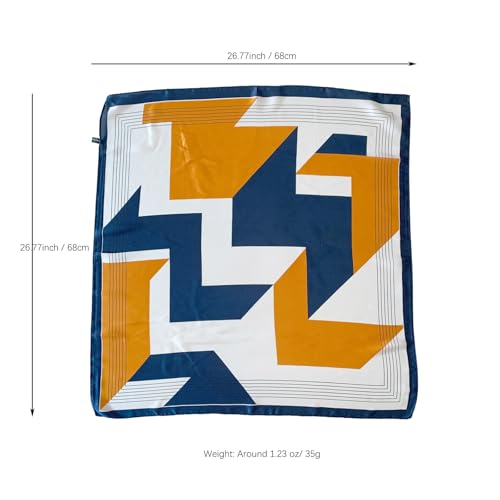 Mulberry Silk Feeling Head Scarf 27" Women's Fashion Square Neck Satin Scarfs for Bag Hair Scarves with Scarf Ring3