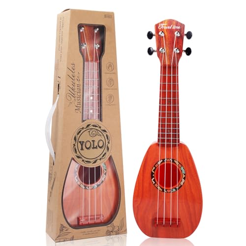 Mini ukelele de guitarra de 17 pulgadas para niños, guitarra educativa para aprender guitarra, ukelele...