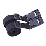 FRCOLOR 2stücke Verstellbare Spanngurte Aus Umweltfreundlichem Pp Für Camping Gepäckladung Befestigung Langlebiger Temperaturbeständiger Festschnallriemen Mit Robustem Pom-klickverschluss