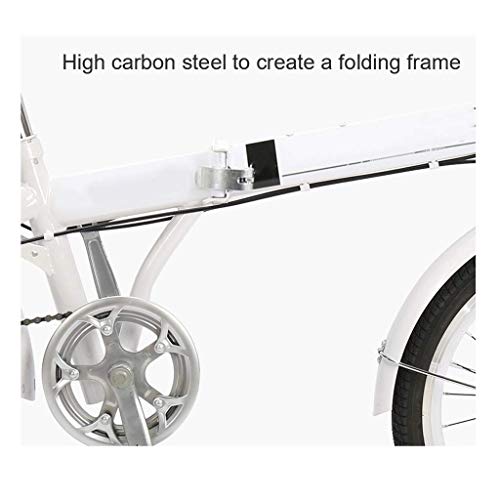 16 inch cruiser fietsen vouwfiets, volwassen dubbele schijfrem fiets, dames student kinderen mannelijk meisje… - Afbeelding 7