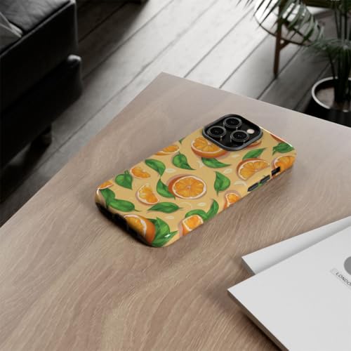 Coque iPhone 14 Pro Max rigide motif oranges pour éviter les rayures - 4