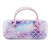 Hifot Mermaid Hard Eyeglass Case, Makeup Storage Bag Portable Sunglasses Pouch with Handle
