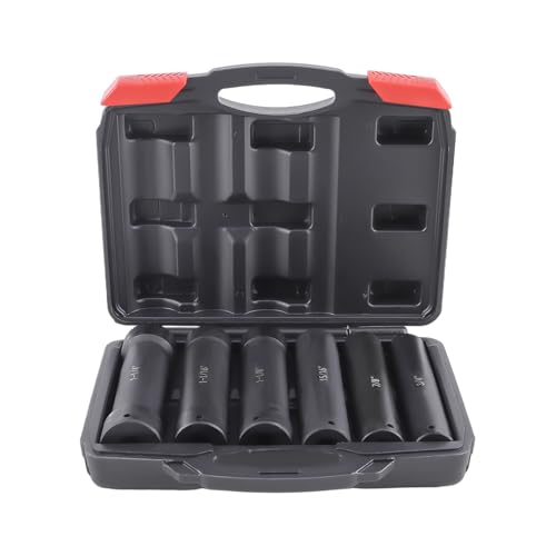 maXpeedingrods 1/2 Inch Drive Extended Length Impact Socket Set 6PCS
