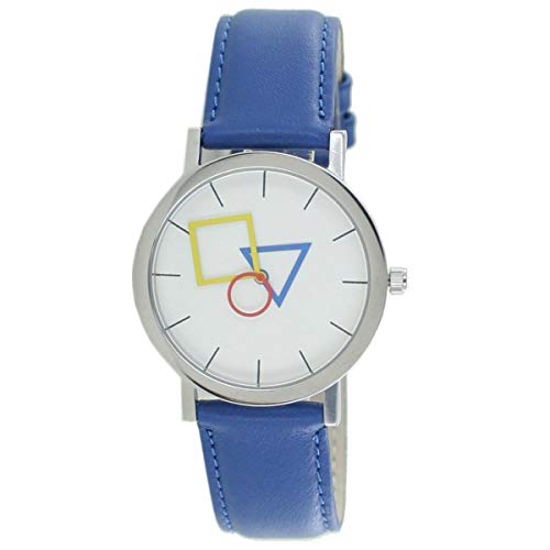 Aristo Bauhaus Unisex Uhr Edelstahl 4D85IB Leder blau