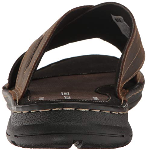 Rockport Men's Darwyn Xband Slide Sandal, Brown Ii Leather, 11 #TOP2