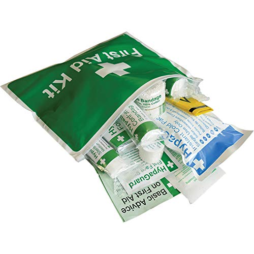 Safety First Aid Value Sports First Aid Kit in Vinyl Wallet - Fully Stocked