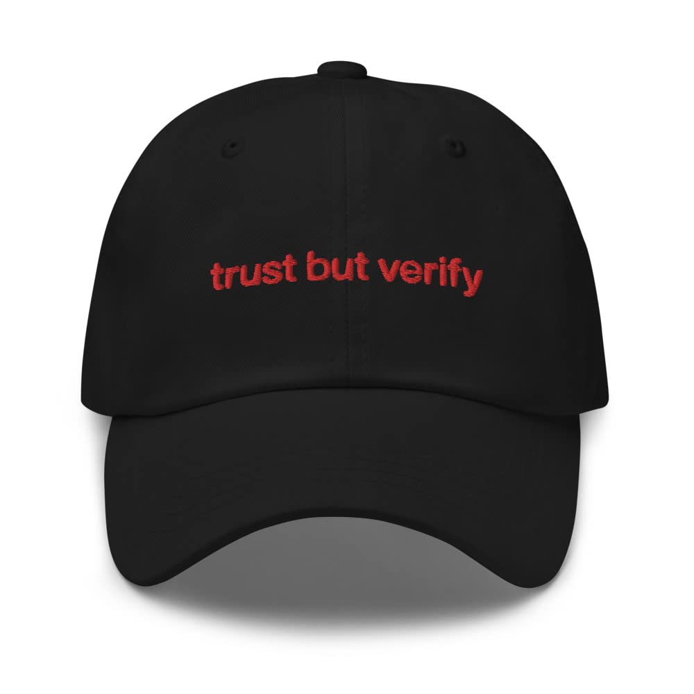 HE HUDSON EXCHANGETrust But Verify Hat for Accountants and Winners - Baseball Cap