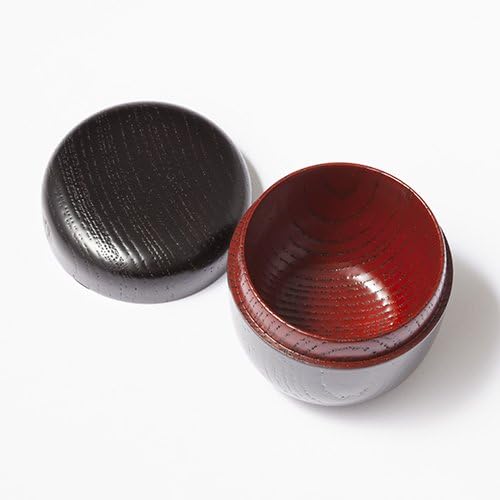 TOKYO MATCHA SELECTION - Oshima: KABUKI NATSUME - 2 Color - Tea Caddy Storage Canister Lacquareware from Ishikawa - Standard Ship by Int'l e-packet: with Tracking & Insurance - Black