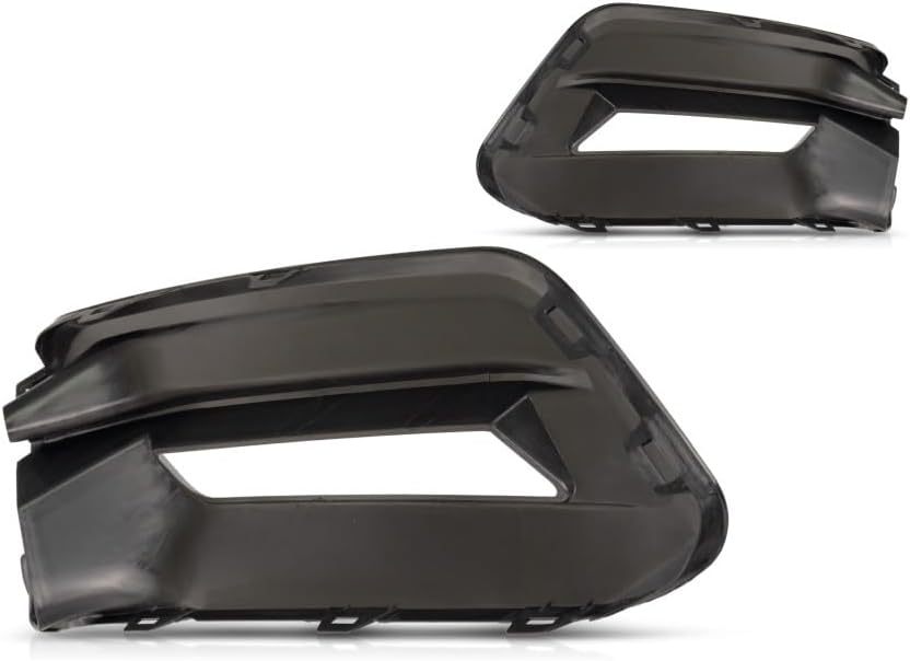 For Honda Accord 2018 2019 2020 Fog Light Bumper Bezel Gloss Black Driver And Passenger Side | Pair | Front | Sedan Model | Excluded Hybrid | PP Plastic HO1038140, HO1039140 | 71107TVAA10, 71102TVAA10