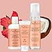 SheaMoisture Coconut & Hibiscus Hair Care Bundle – Curl Enhancing Smoothie, Curl & Style Milk + Frizz Free Curl Mousse (3 Piece Set)