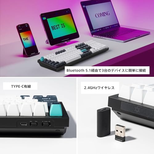 Keychron Q6 Max QMK/VIA ワイヤレス カスタム・メカニカルキーボード の商品画像 1