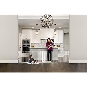Regalo 130-Inch Super Wide Adjustable Baby Gate and Play Yard, 2-in-1, Bonus Kit, Includes 4 Pack of Wall Mounts(Pack of…