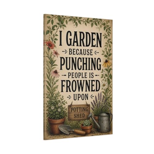Toile de jardinage beige 80x120 cm pour habiller un grand mur vide de cuisine avec humour