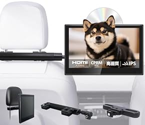 ヘッドレスモニターとDVDプレーヤー地デジチューナーセット ヘッドレストモニター DVDプレーヤー センターブラケットセット