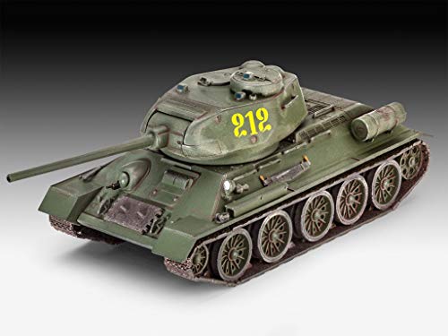 Revell Revell_03302 3302 12 Spielzeug Modellbausatz T-34/85 im Maßstab 1:72, Level 4, Non