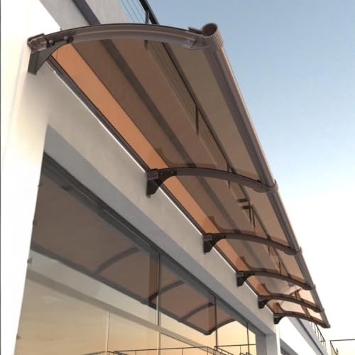 Auvent de porte d'entrée polycarbonate avec toit abri protection pluie