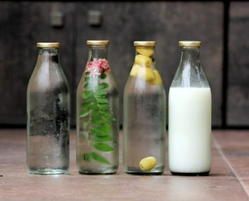 Image of Fox Milk Glass Bottle 500ml Multicolor (2)