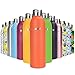 ANSIO Bouteille d'eau, Bouteille Isotherme et Bouteille d'eau en Acier Inoxydable Bouteille Isotherme à Double paroi Bouteille Chaude et Froide sans BPA - 500ML - Orange outrancier