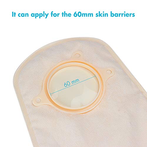 Ostupmed 10 Pcs Two-Piece Colostomy Bags Ostomy Supplies Clamp Drainable Pouches For Colostomy Ileostomy Stoma Care, Cut-To-Fit #TOP1