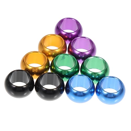 POPETPOP 10pcs Pigeon Aluminum Ring Birds Leg Bands No Letter Foot Ring Homing Pigeon Supplies