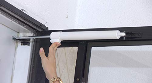 Touch 'N Hold Smooth Dual Door Closer System (Bronze) – Heavy-Duty - Touch-Button Hold Open Feature & Smooth Closing Motion - Storm & Security Door (Medium/Heavy Weight). New Door/Replace Old Unit #TOP6