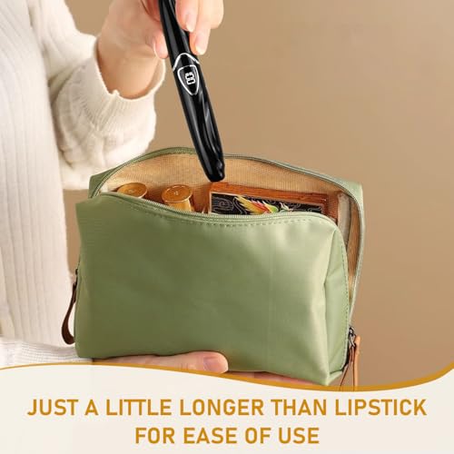 Focenat Wimpernzange Beheizbar, Beheizbare Wimpernzange, Accurate Temperature Control Electric Eyelash Curler, Elektrische Wimpernzange USB-C Wiederaufladbare, Intelligent Power Off (Schwarz)