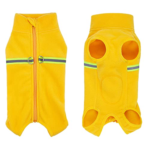 BT Bear Cosy Polar Fleece Coat for Dogs Full body Jacket, Dogs Onesie With D Ring, Zipper with Reflective Jumpsuit - Image 2