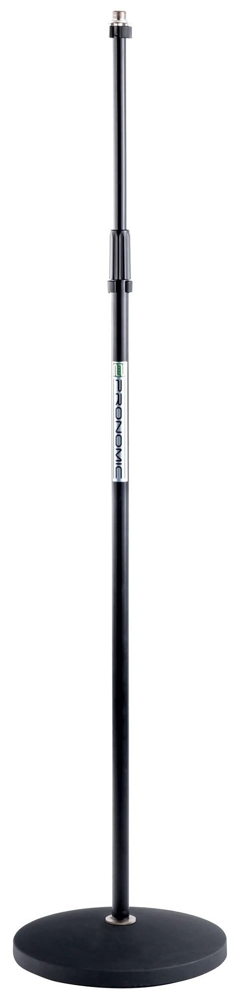 Pronomic MS-100 statyw do mikrofonu z cokołem talerzowym - stojak na mikrofon - statyw talerzowy - wysokość: 88-158 cm - waga: 3,4 kg - czarny