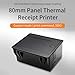 80mm Embedded Thermal Printer Module with TTL+RS232+USB Connections Ports ESC/POS Commands 72mm Printing Width 180mm/s Speed to Paper Cutter Compatible with Windows Linux Android Systems