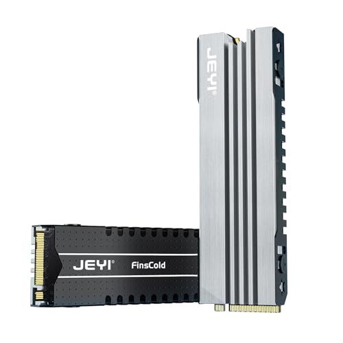 JEYI 2 Pack M.2 2280 NVMe SSD Heatsink 7mm Low Profile Aluminum Cooler